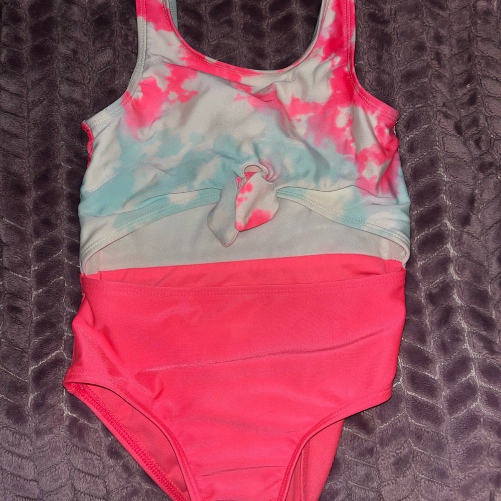 Cat & Jack Pink and Blue One Piece Swimsuit